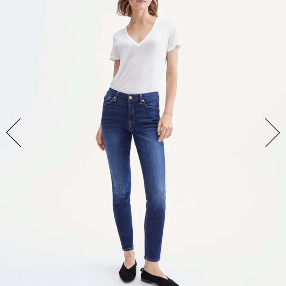 7 For All Mankind B(air) Skinny Ankle Jean, Size 24